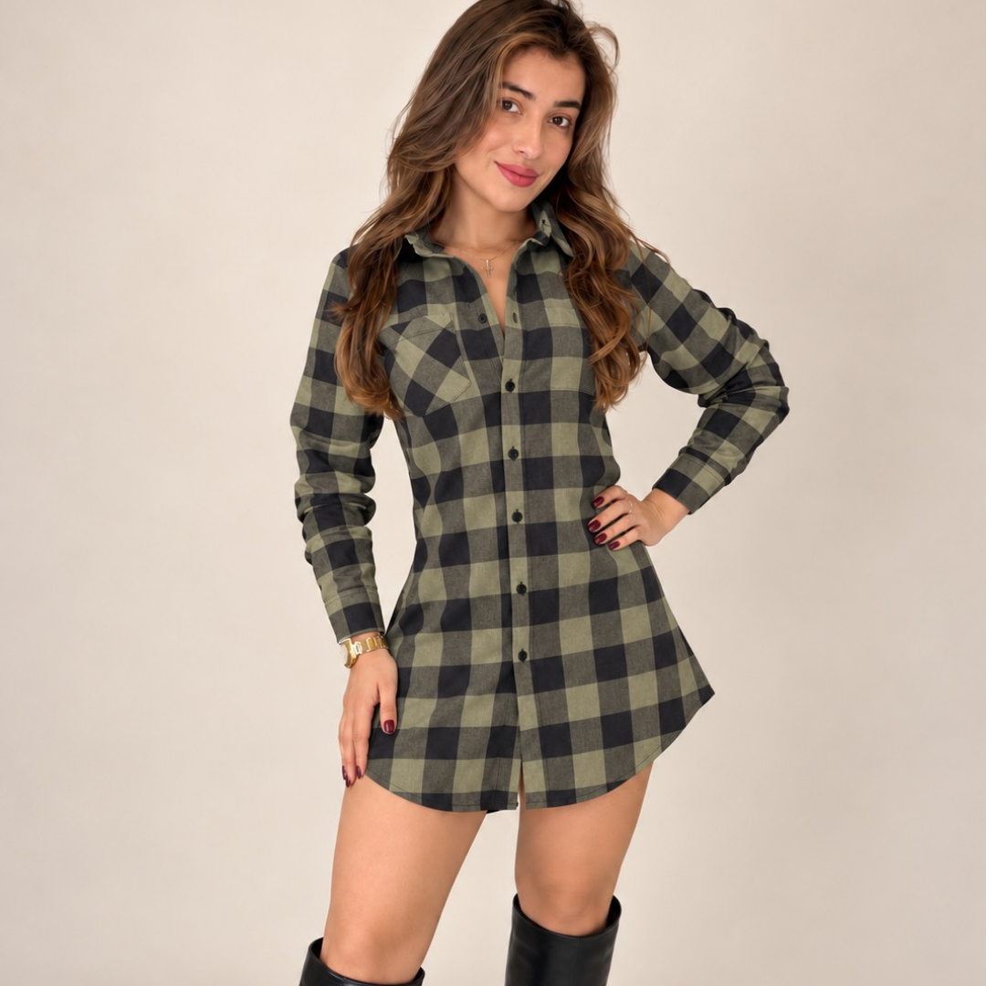 Blusón a Cuadros Femenino – Ajuste Cómodo y Estilo Unico